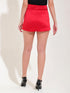 Moira Scarlet Satin Mini Skirt