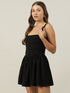 Ariel Black Corset Mini Dress