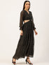 Dorothy Black Cut Out Waist Maxi Dress