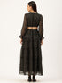 Dorothy Black Cut Out Waist Maxi Dress