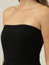 Polly Black Strapless Mini Dress