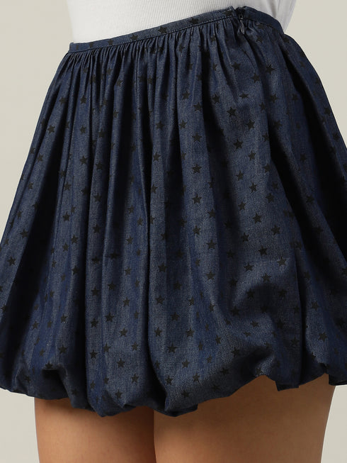 Maya Denim Balloon Skirt