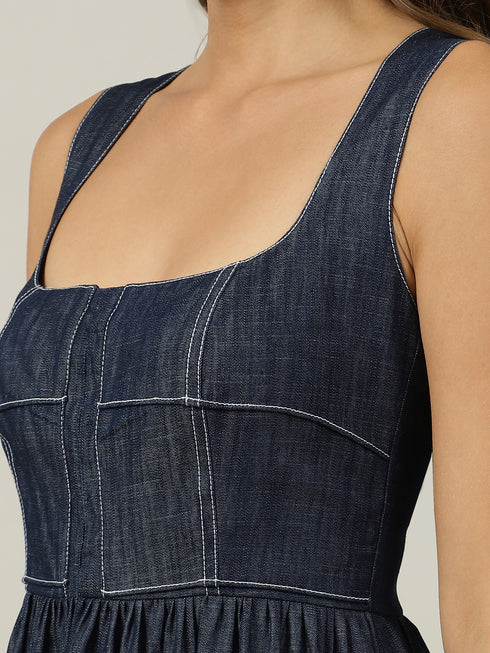 Emily Denim Maxi Dress